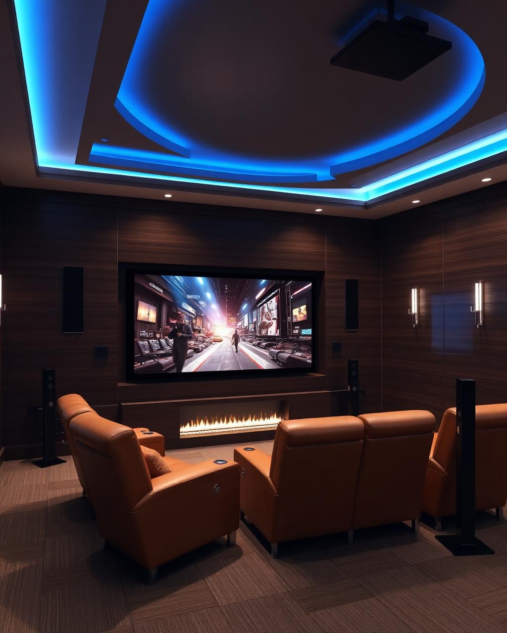 Lounge media room